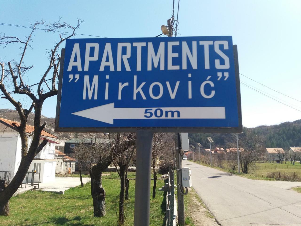 Apartments Mirkovic Цетине Экстерьер фото